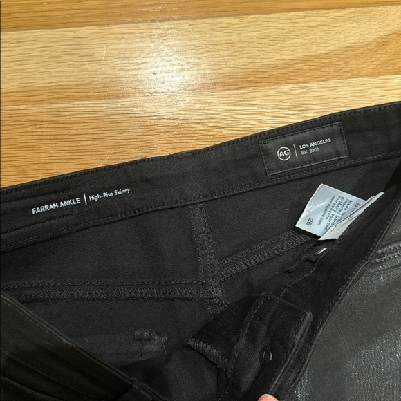 NWT AG Jeans Farrah Ankle High Rise Skinny Jeans with sparkle detail - size 26 - Picture 11 of 11